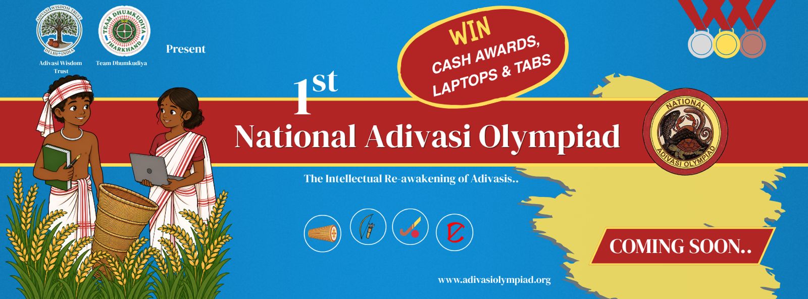 1st National Adivasi Olympiad 2026 — The Intellectual Re-awakening of Adivasis. Coming soon.